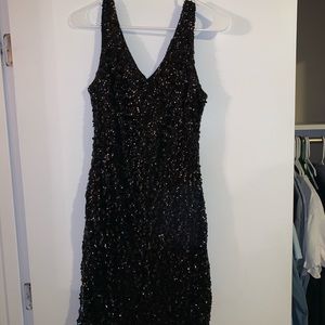 Black sequin dress